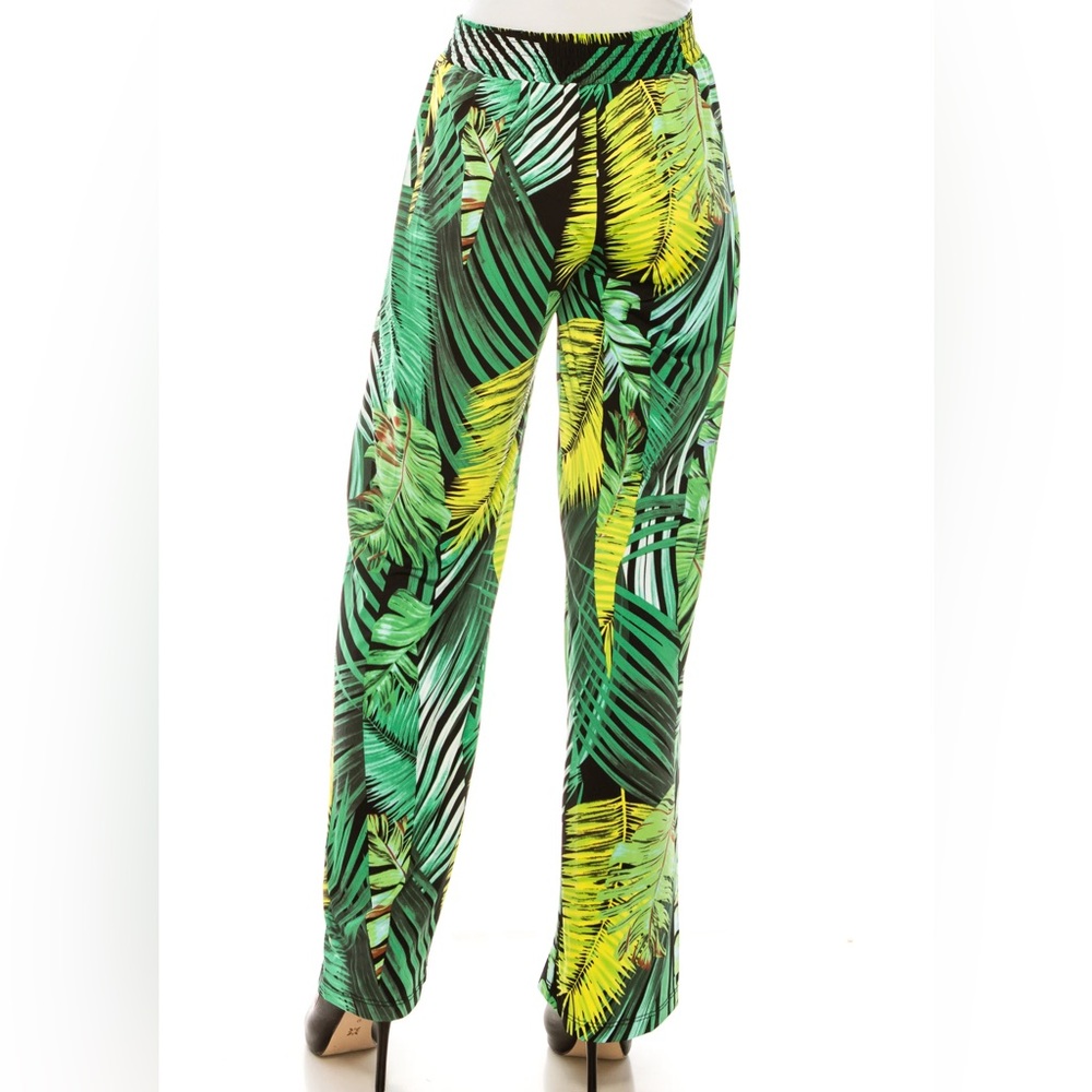 Nygard Printed Elastic Waist Palazzo Pants
Green Yellow Colorway Preowned S XL - Picture 3 of 11